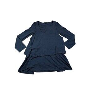 G&C United Knitwear Cotton Tunic Womens Size XL (Large) Lagenlook Layered - Peru